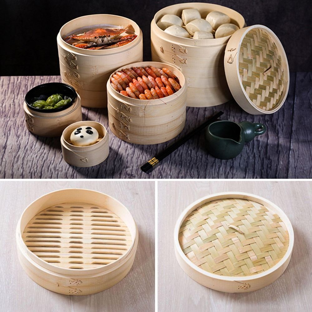 Bambus-Dampf korb mit Deckel K – Bao Steamer Bamboo Bewertung und Preis