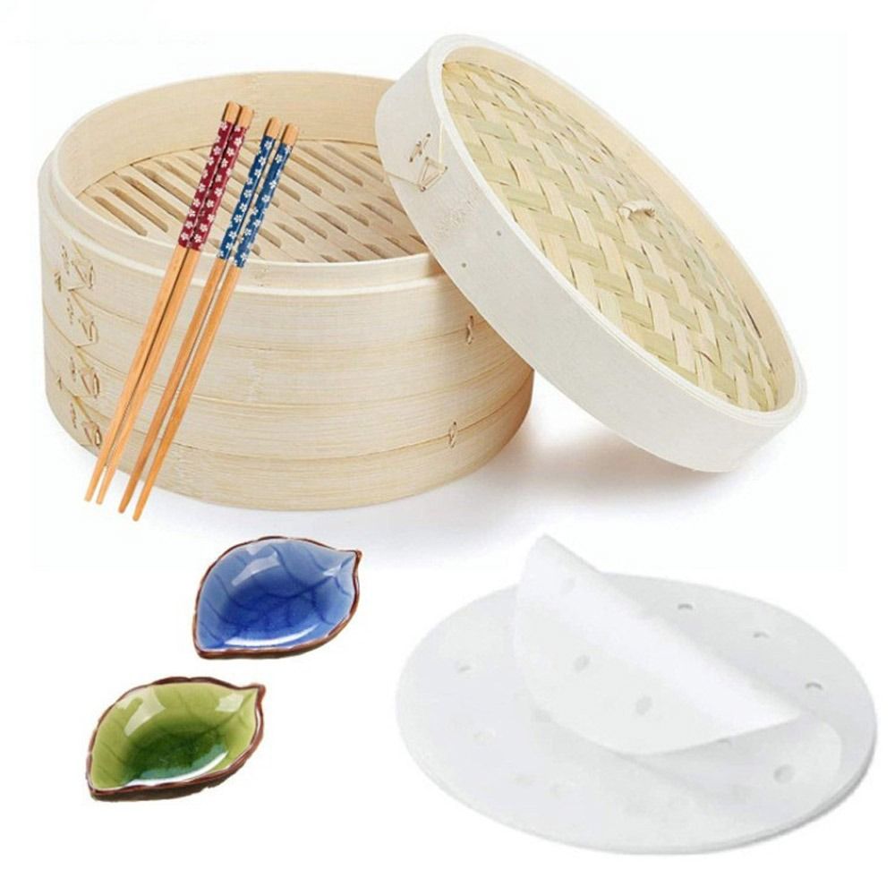 Chinesischer Bambus-Dämpfer fü – Bao Steamer Bamboo Bewertung und Preis
